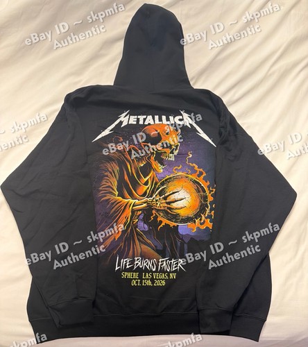 Felpa con cappuccio metallica - con,