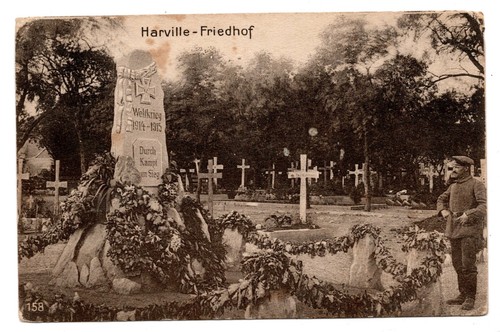 Cartolina harville cimitero - harville,